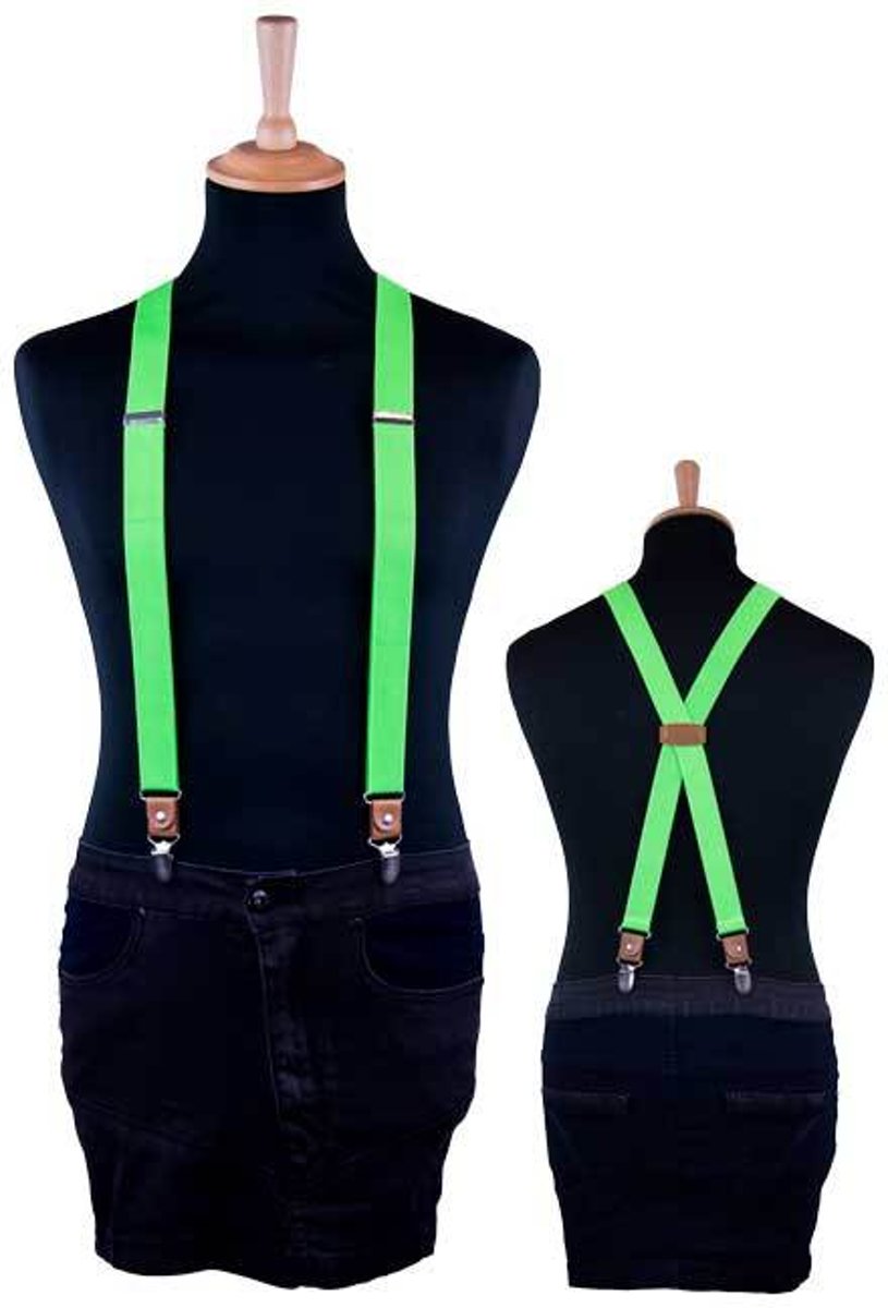 Bretels luxe neon groen
