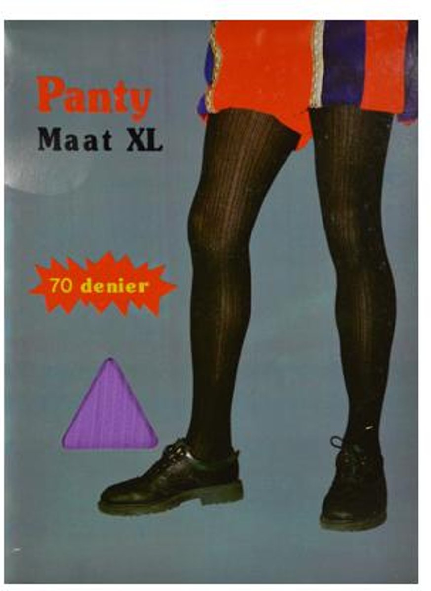 Pietpanty rib paars (70 denier, mt XL)