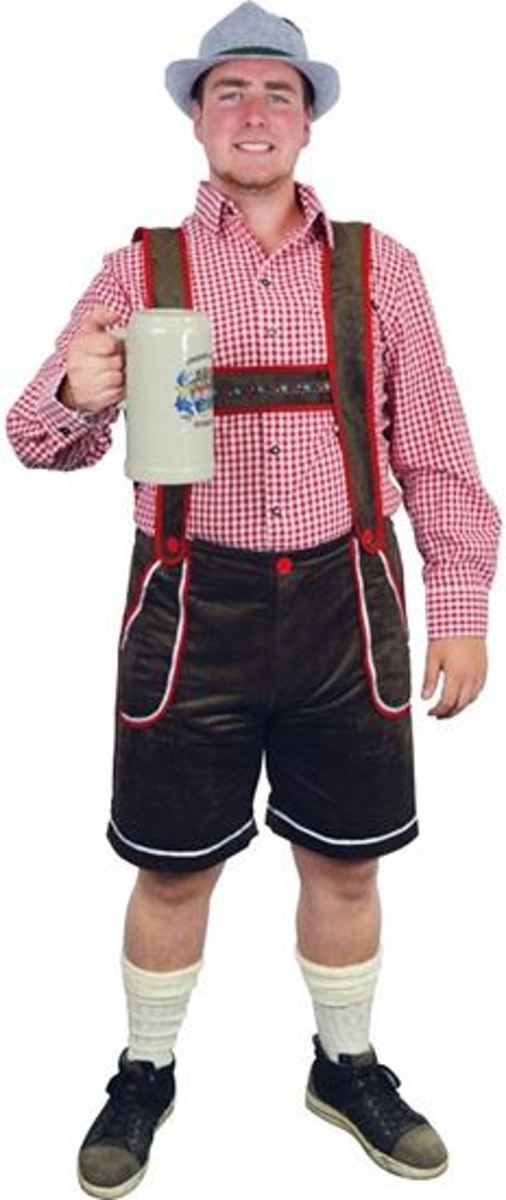 Tiroler broek bruin deluxe (mt 52)