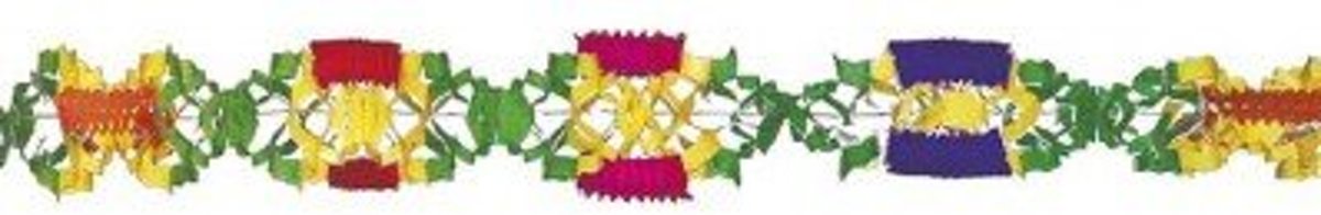 Witbaard - Fantasieguirlande - Grote fuik - 6m