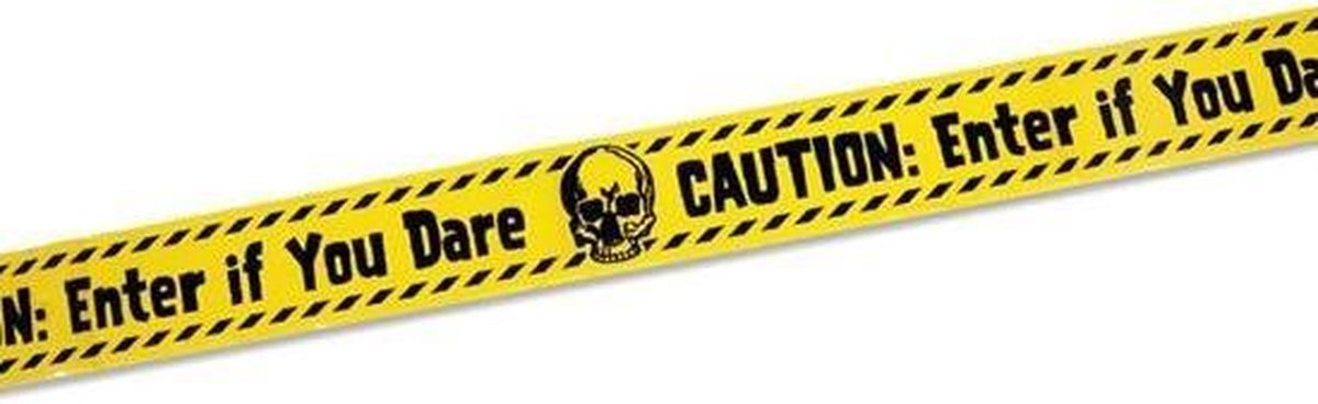   Afzetlint Enter If You Dare 6 M Geel/blauw