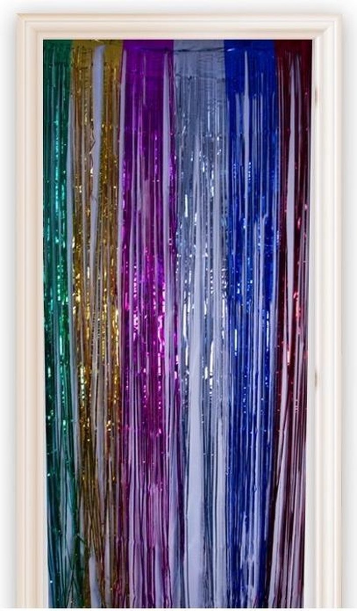   Deurgordijn 100 X 250 Cm Folie Multicolor