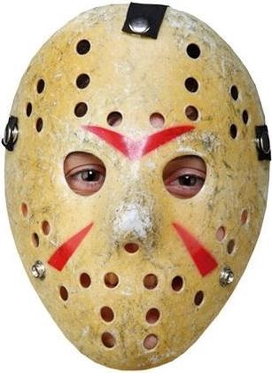   Hockeymasker Halloween Geel One-size