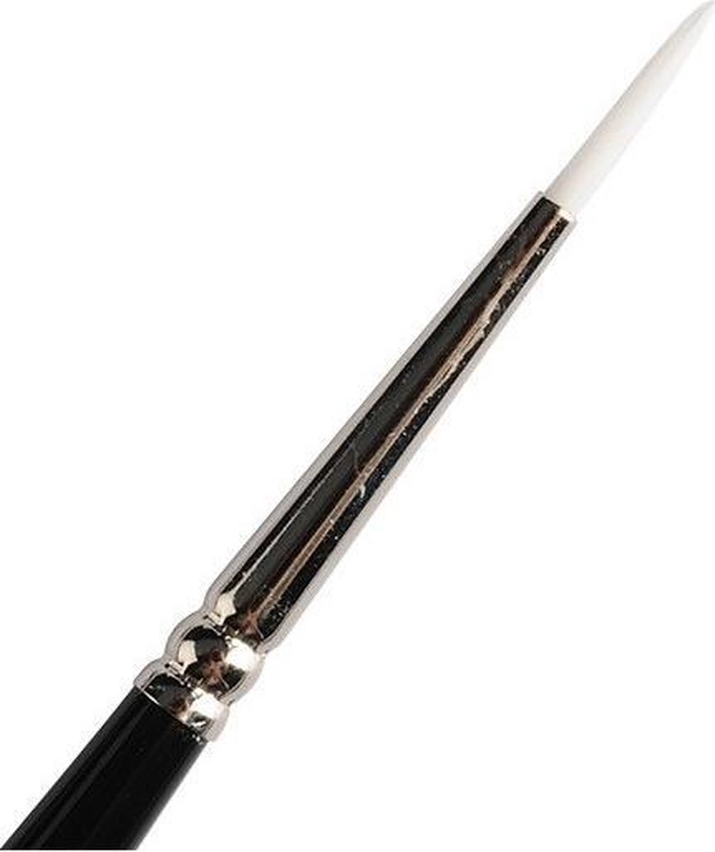  Penseel Matteo Rond Syntetisch 1,5 Mm Wit/zwart