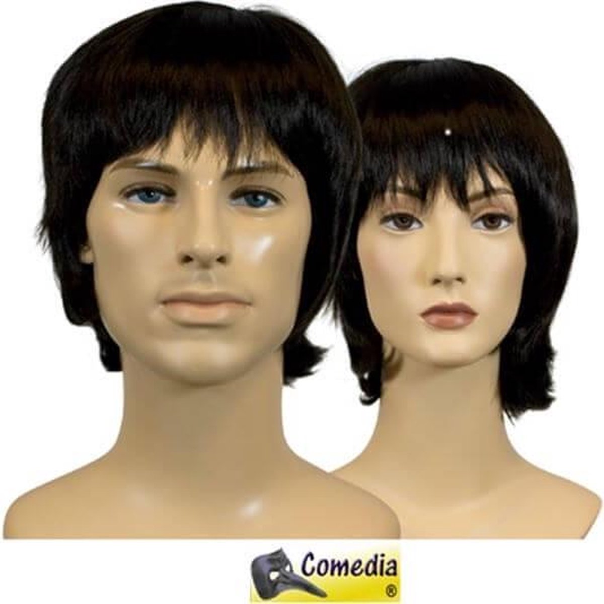   Pietpruik Rebel Kanekalonhaar Zwart