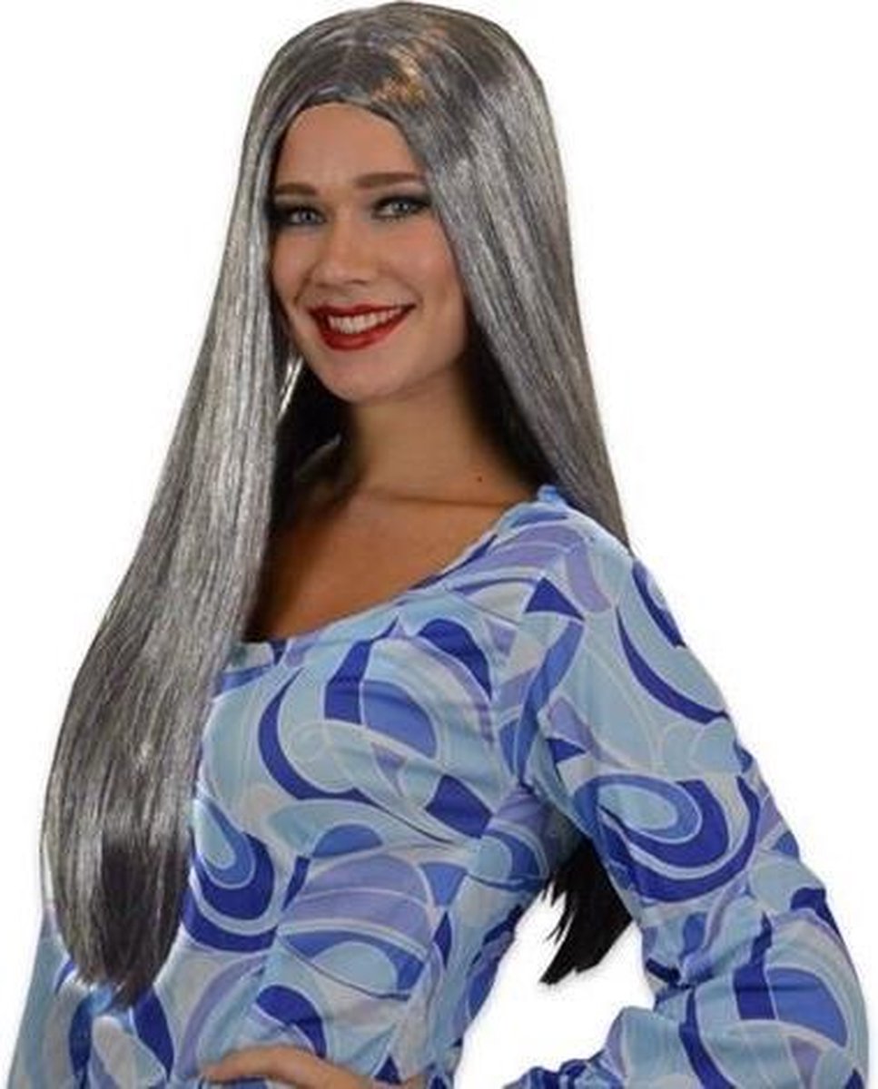 Witbaard Pruik Mariska Dames Grijs One-size