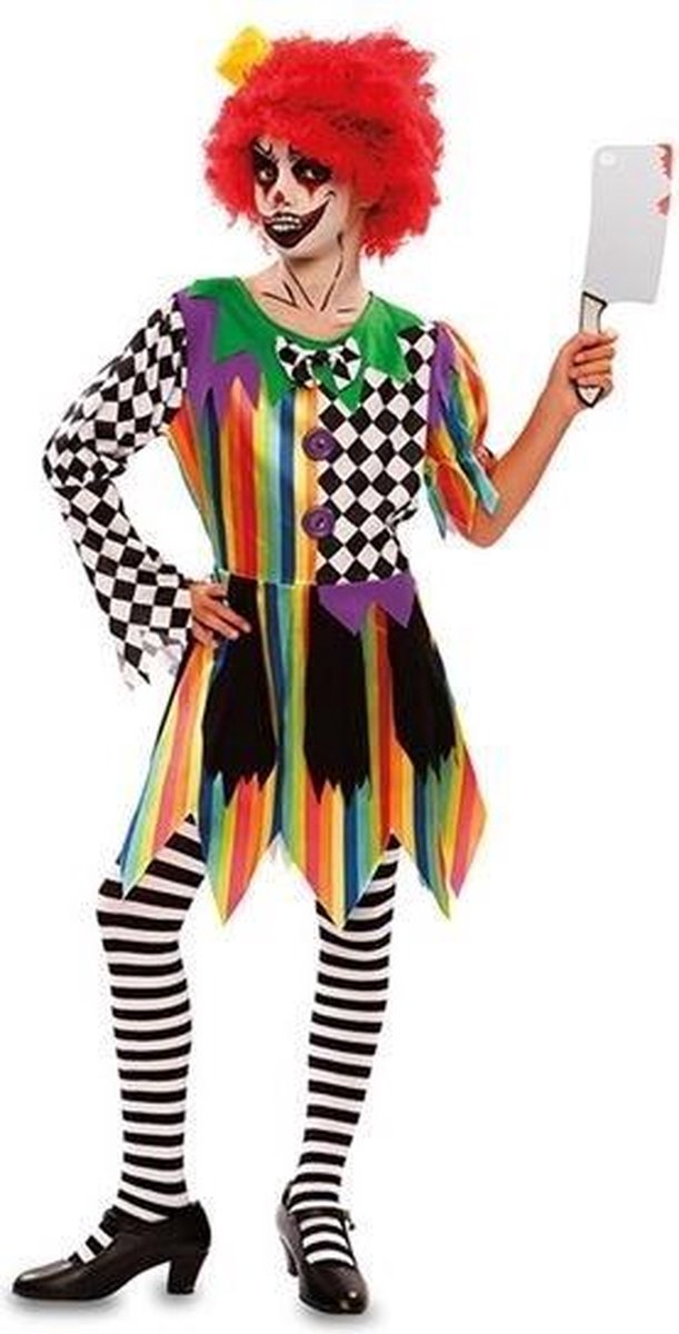 Witbaard Verkleedjurk Clown Junior Polyester 7-9 Jaar