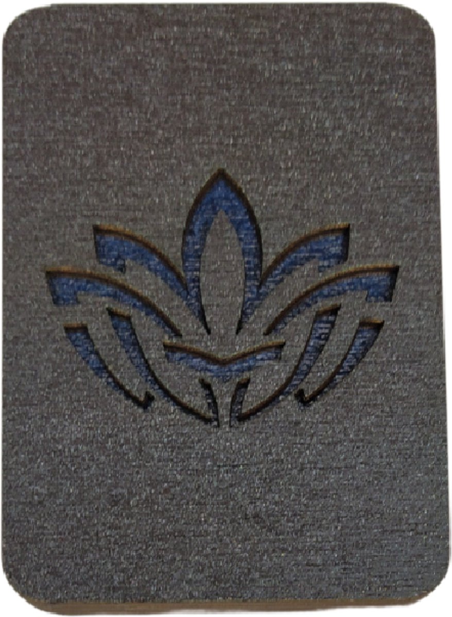 Houten Naaldenopberger met magneet Blauw