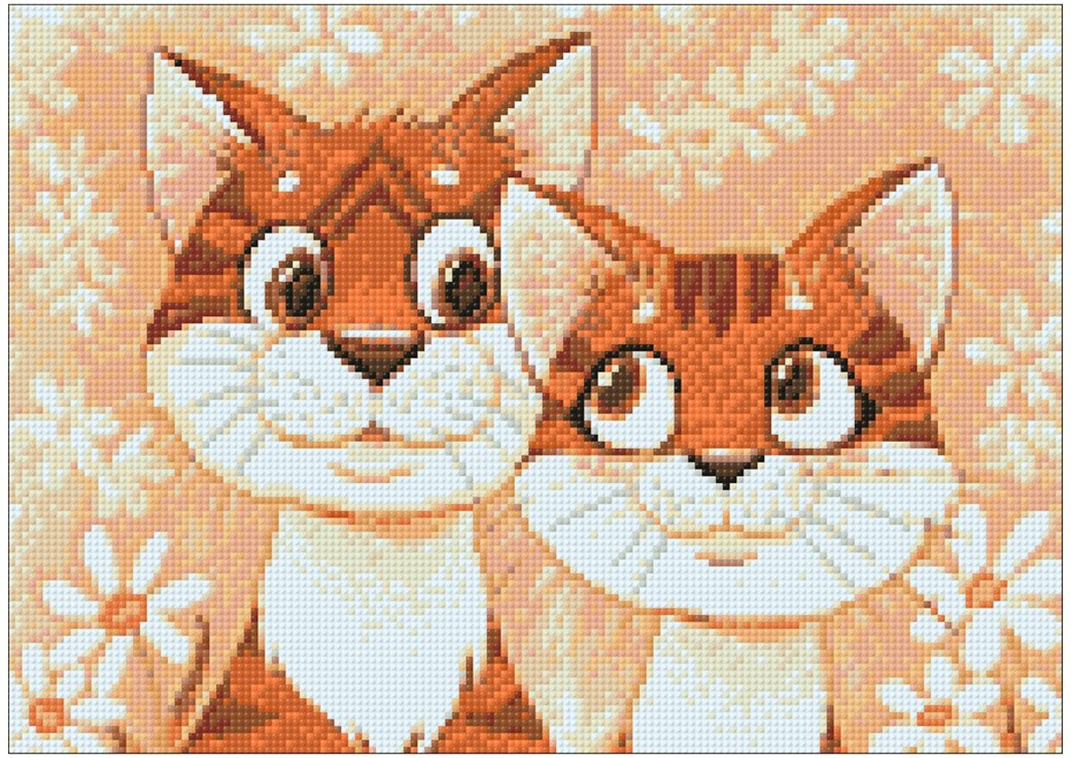   Diamond Painting Kit Cats in Love WD192