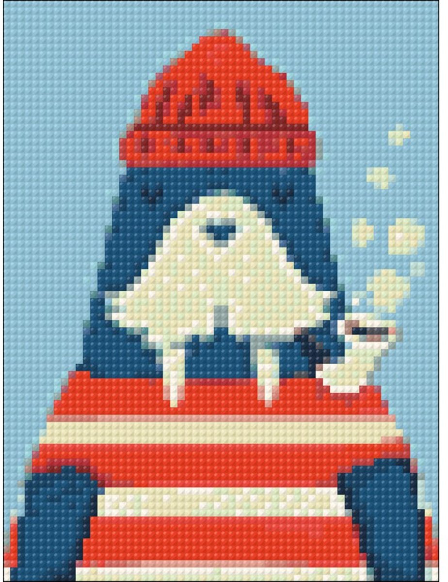  Diamond Painting Kit Walrus Seaman WD286
