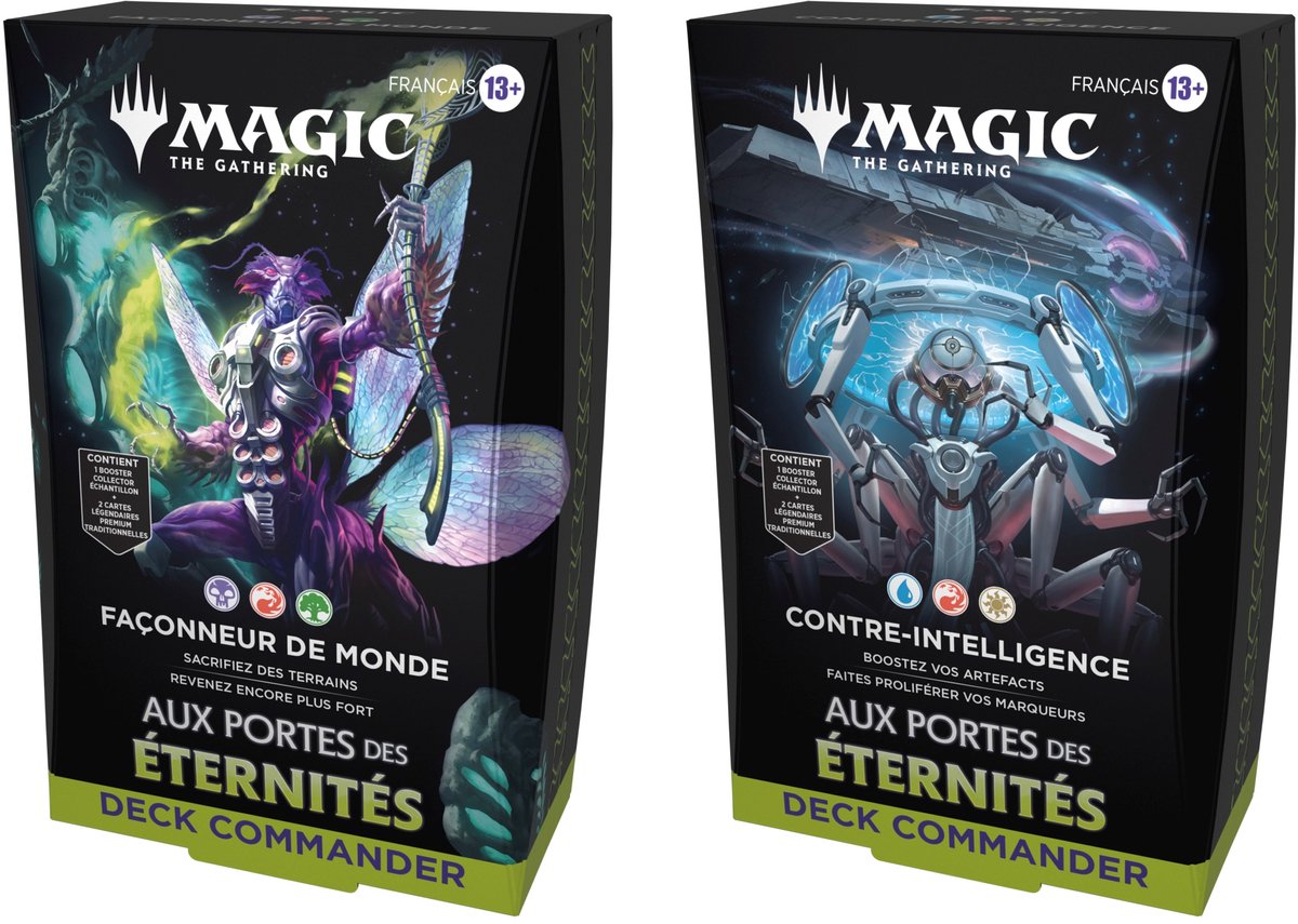 Magic: The Gathering - Assortiment de Decks Commander Aux Portes des Éternités (4 Deck Commander) - FR