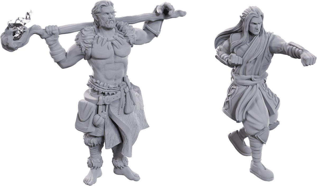 D&D Nolzurs Marvelous Miniatures Archdruid & Martial Art Adept