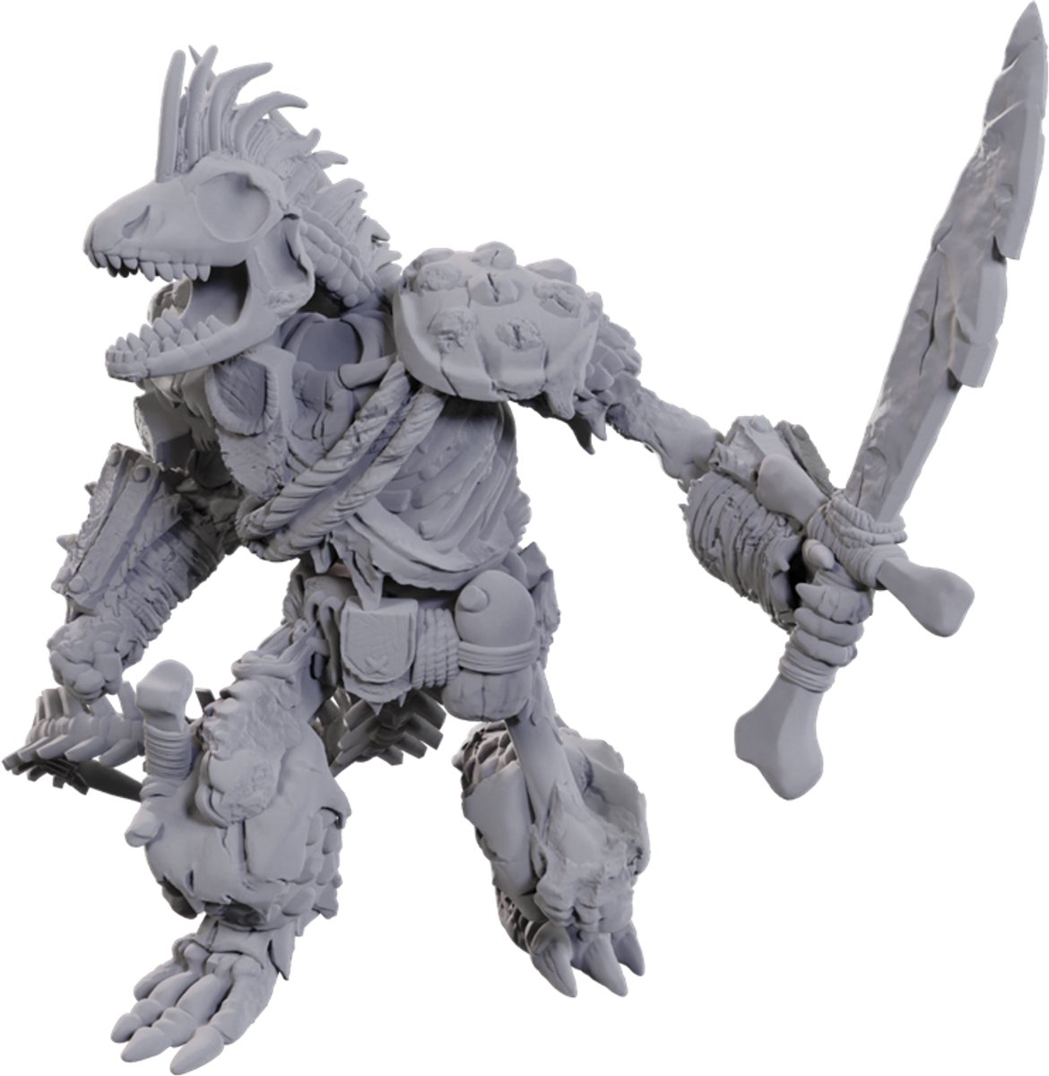 D&D Nolzurs Marvelous Miniatures Lizardfolk Skeleton