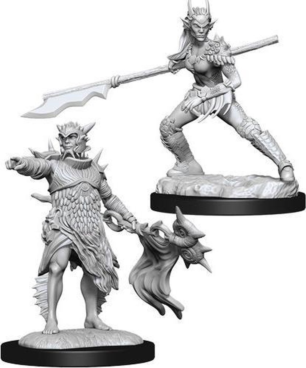  : Magic the Gathering -Unpainted Miniatures - Coralhelm Commander and Halimar Wavewatch