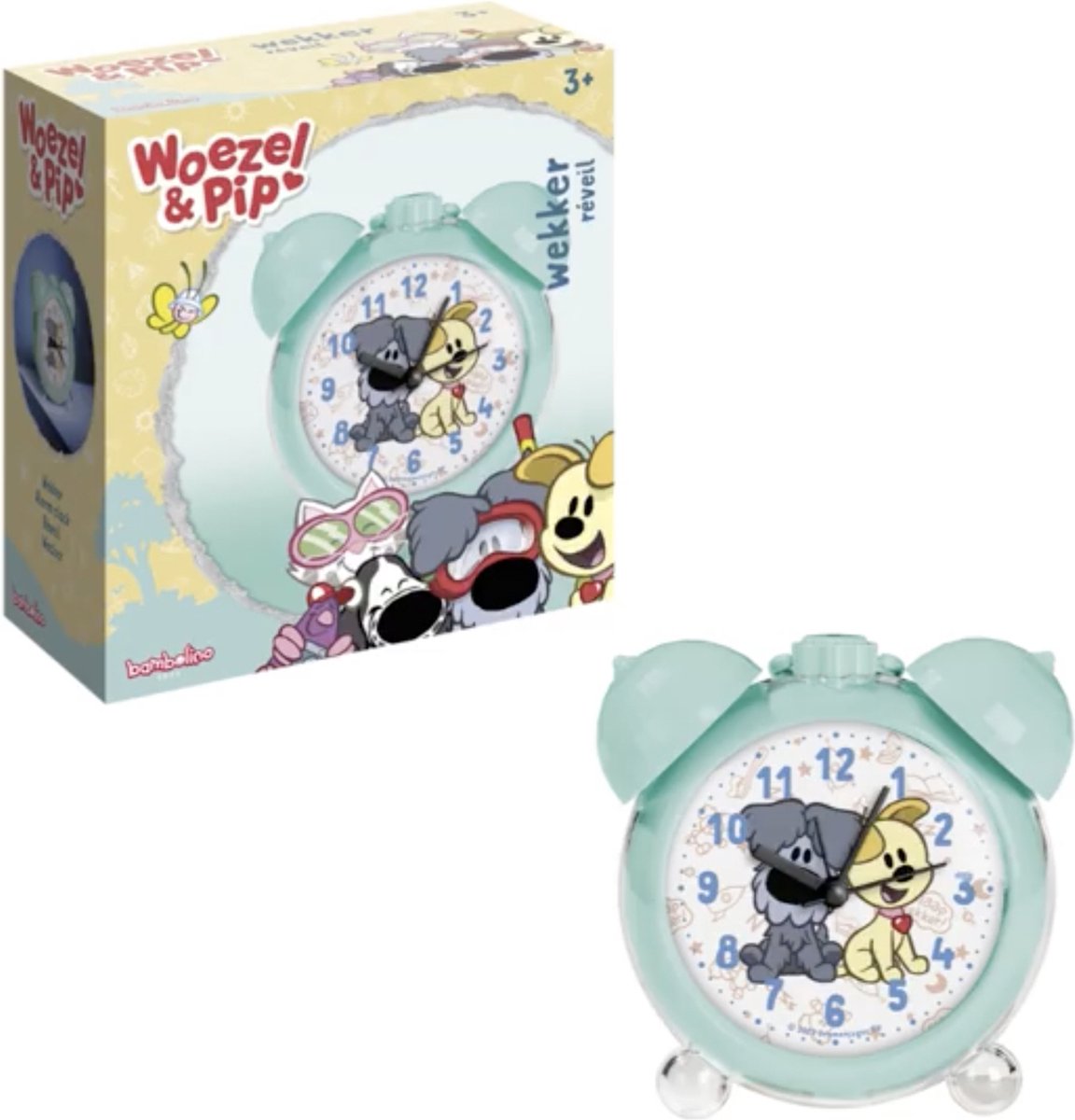 Woezel & Pip - Wekker- blauw