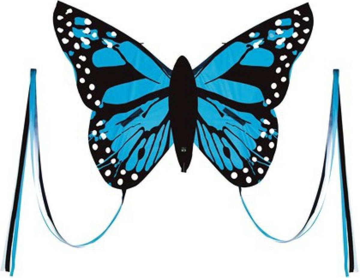 Wolkenstürmer Vlieger Bella Butterfly Junior 80 Cm Blauw 4-delig