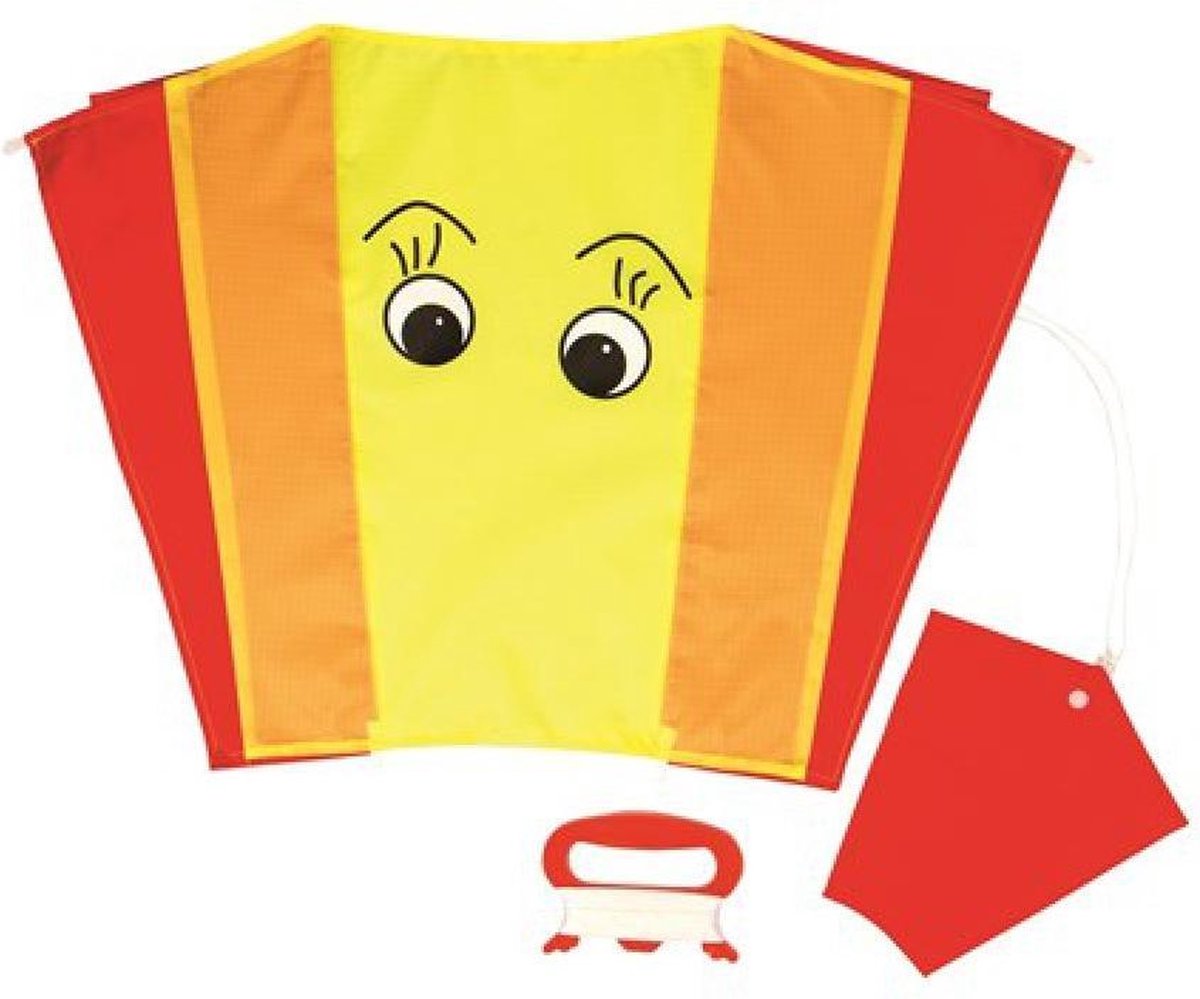 Wolkenstürmer Vlieger Sled Karlchen 65 Cm Polyester Geel 4-delig