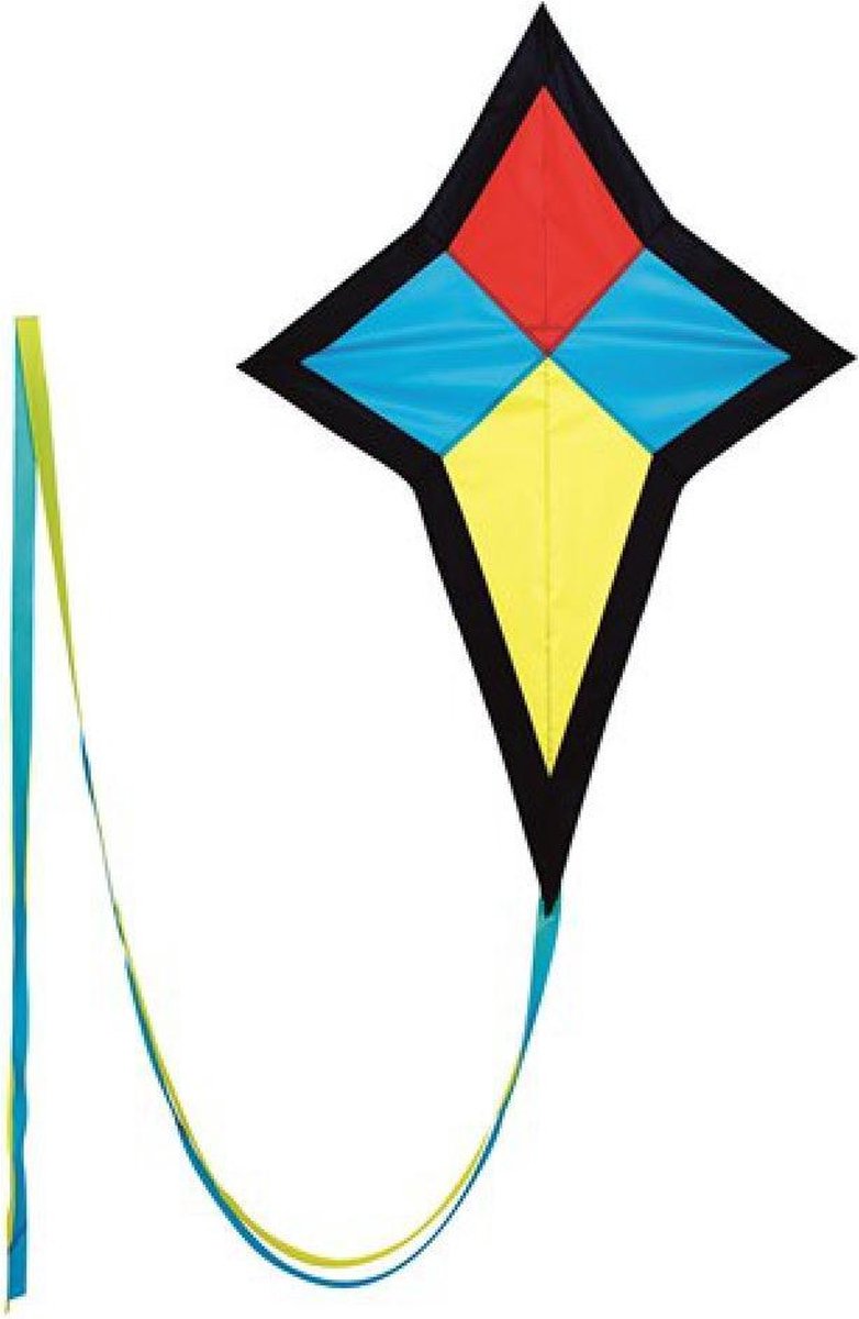 Wolkenstürmer Vlieger Star 100 Cm Polyester Geel/blauw 4-delig