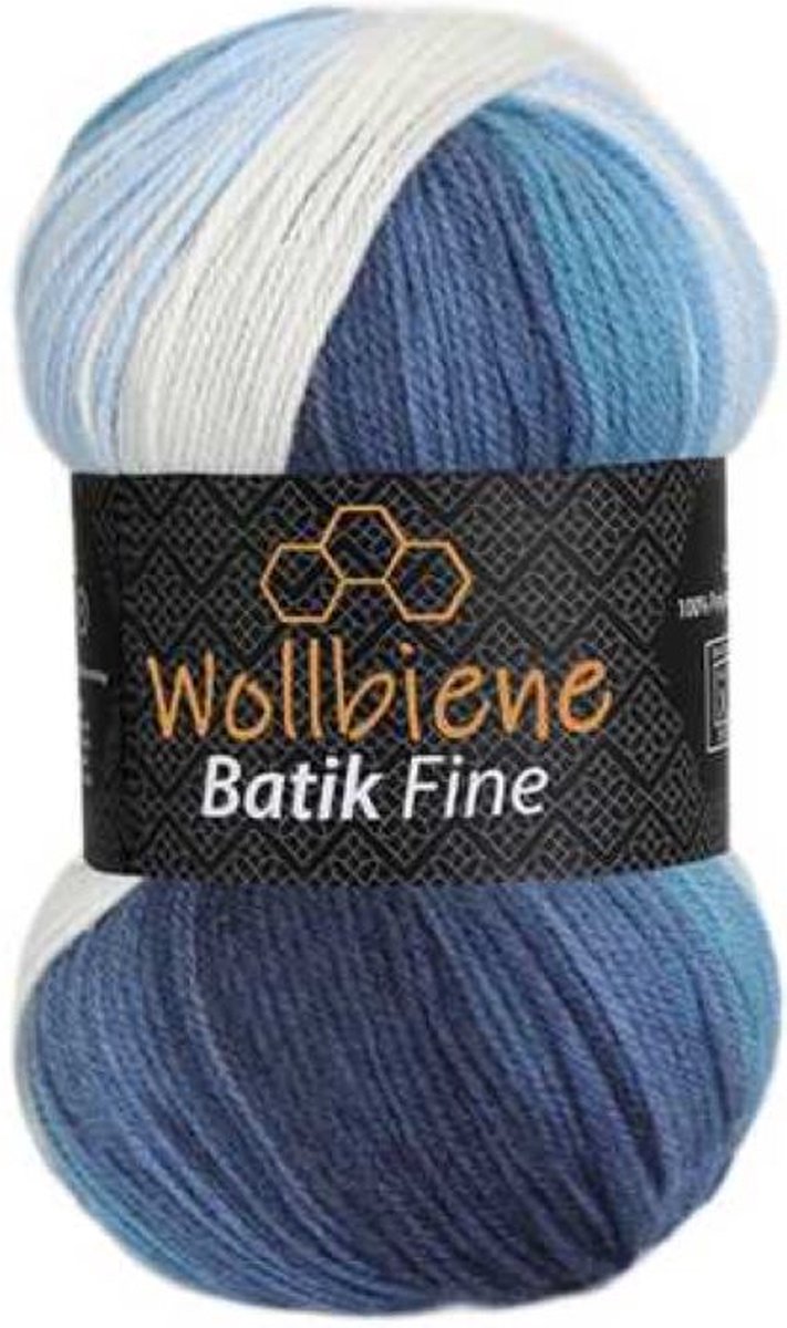 Batik Fine van Wollbiene - Verloopgaren - 100% acryl - Breien - Haken - 5500