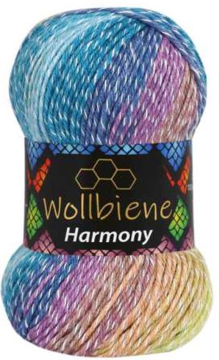 Wollbiene Harmony - Verloopgaren - Acryl/Katoen - Breien - Haken - 100 gram - 225 meter - 8070