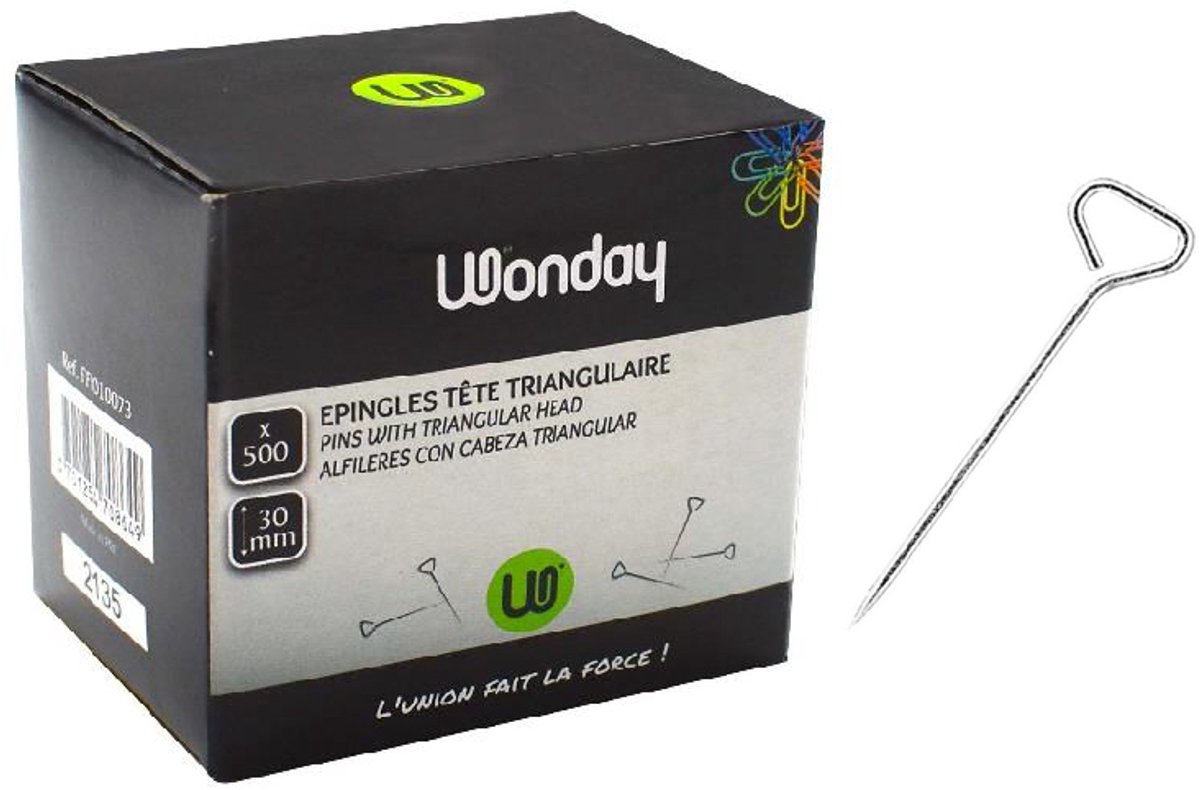   spelden met driehoekige kop, vernikkeld