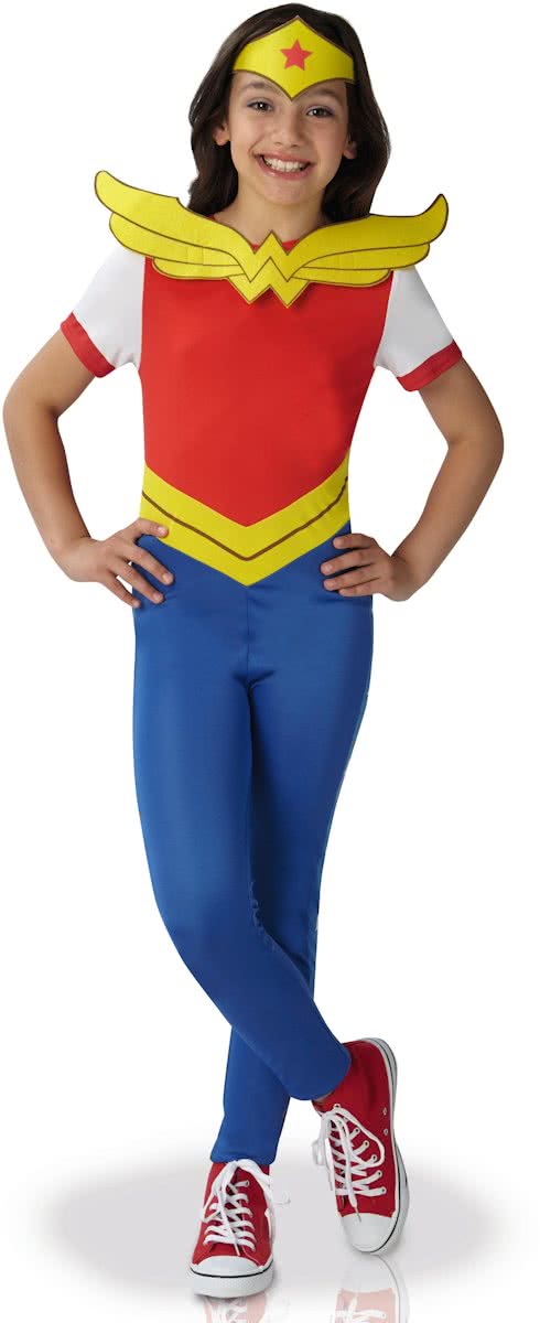 Wonder Woman - Superhero Girls™ kostuum voor meisjes - Verkleedkleding - Maat 110/116