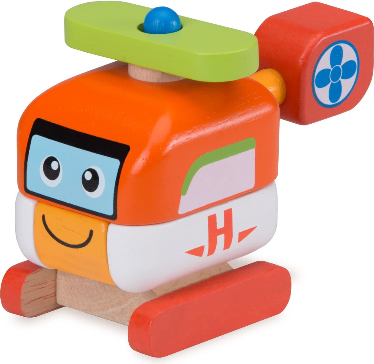 Wonderworld Bouwvoertuig Helikopter 6.5×11.5×10 cm