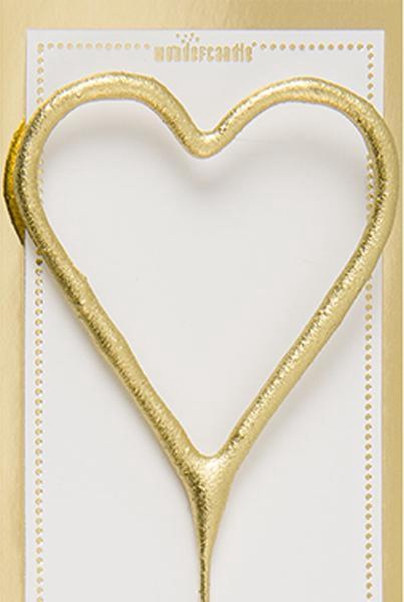 Sparkler - Hartje - Goud -   - Groot