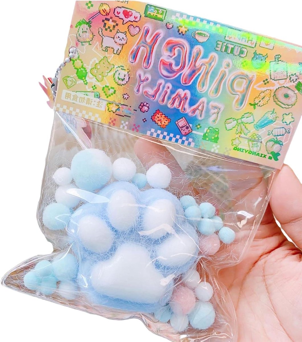 Anti-stress kattenpoot squishy speelgoed zachte kattenpoot squishy voor kinderen en volwassenen