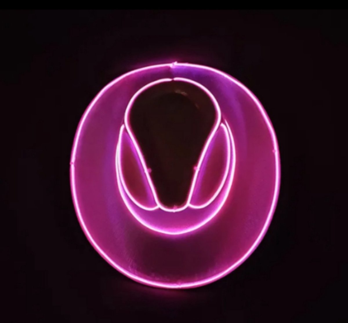 LED Glowing Neon Rave Cowboyhoed - Roze - Pink - Gay Pride - Festival - Verkleedfeestje - Party - Hoed - Cowboy - Western