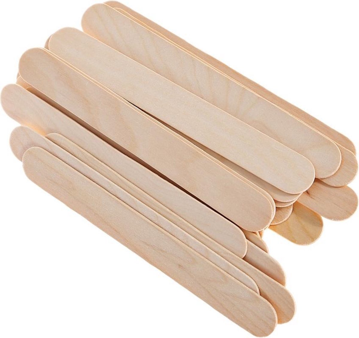 Set van 500 stuks houtjes voor knutselwerk (150x17x1.7 mm)
