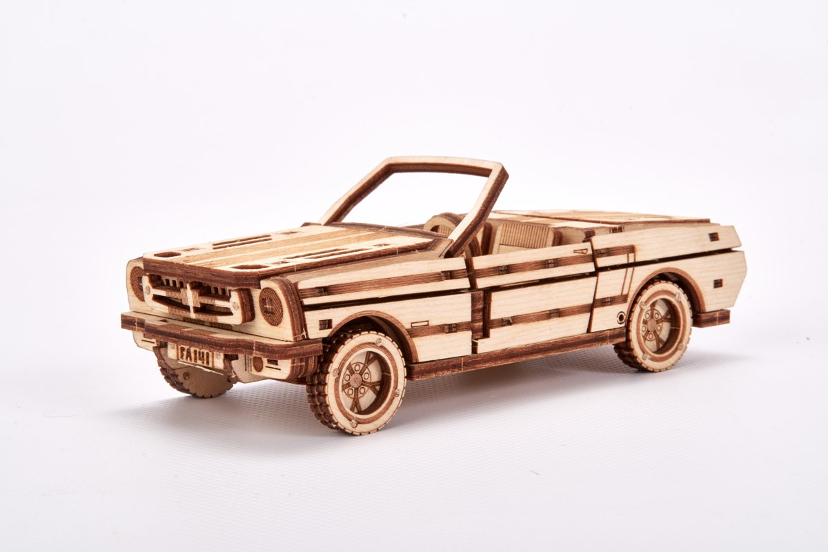 Wood Trick Cabriolet - Houten Modelbouw
