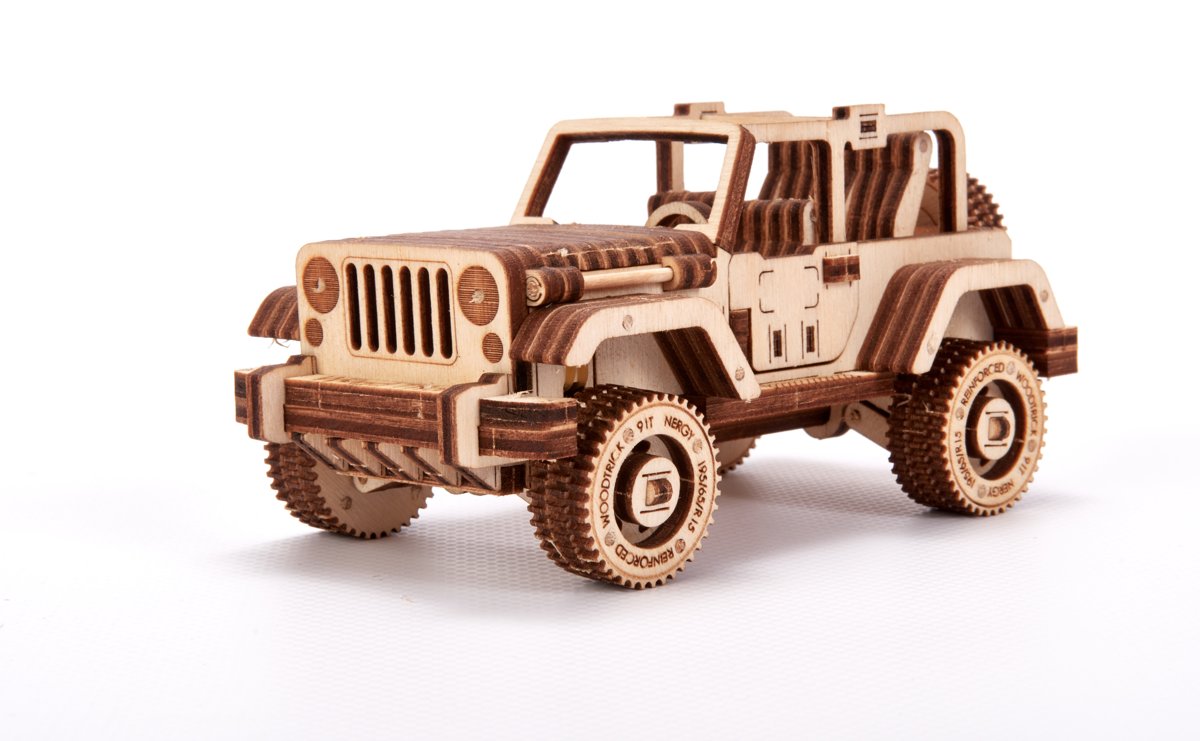 Wood Trick Jeep - Houten Modelbouw