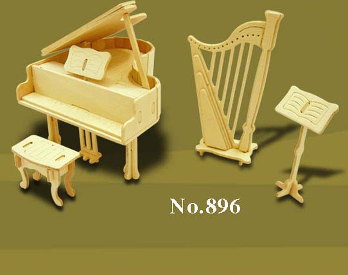 1:12 Poppenhuis muziekkamer Kit 896