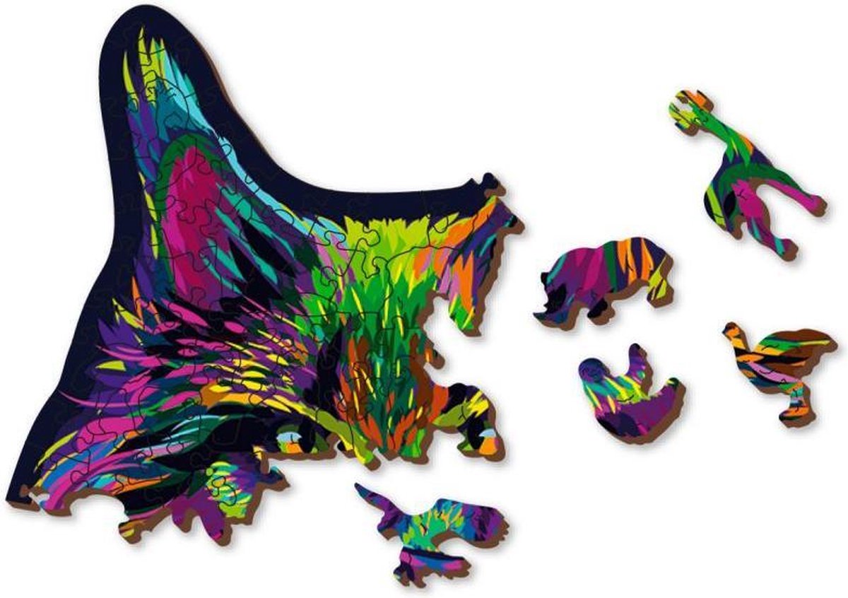 WOODEN.CITY 0039-L puzzel Vormpuzzel 274 stuk(s) Dieren