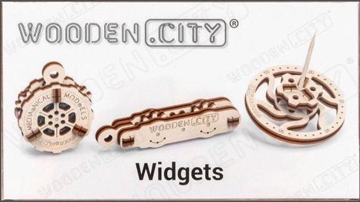 WOODEN.CITY Action Widgets 3D-puzzel 29 stuk(s)