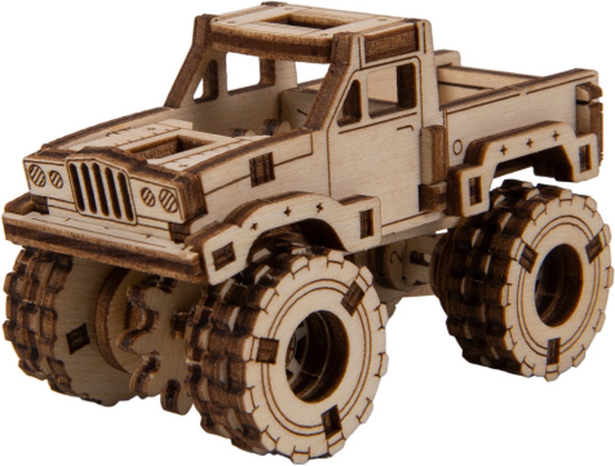 WOODEN.CITY MONSTER TRUCK 3 3D-puzzel 66 stuk(s)