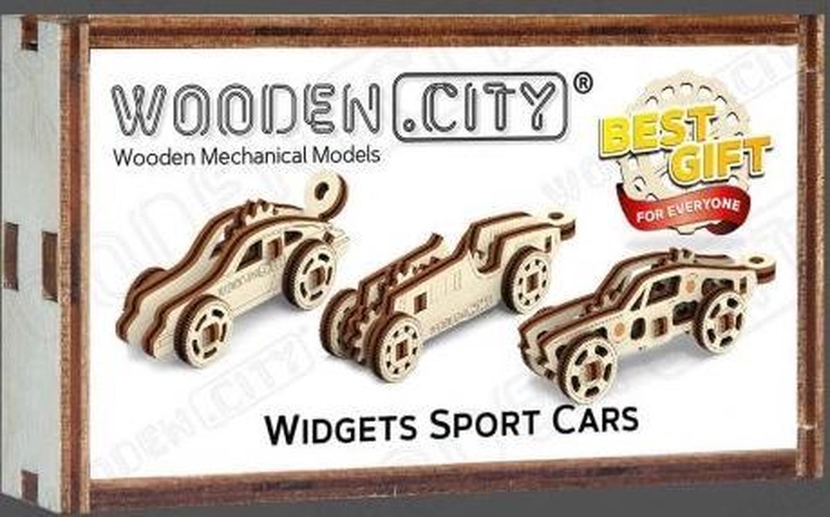 WOODEN.CITY Widgets Sport Cars 3D-puzzel 42 stuk(s) Voertuigen