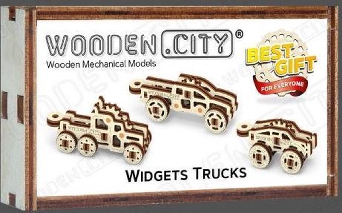 WOODEN.CITY Widgets Trucks 3D-puzzel 44 stuk(s) Voertuigen