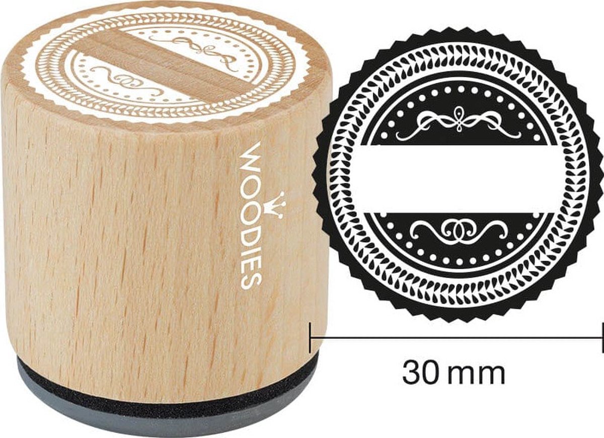 Houten stempel, d: 30 mm, h: 35 mm, Zegel , 1stuk