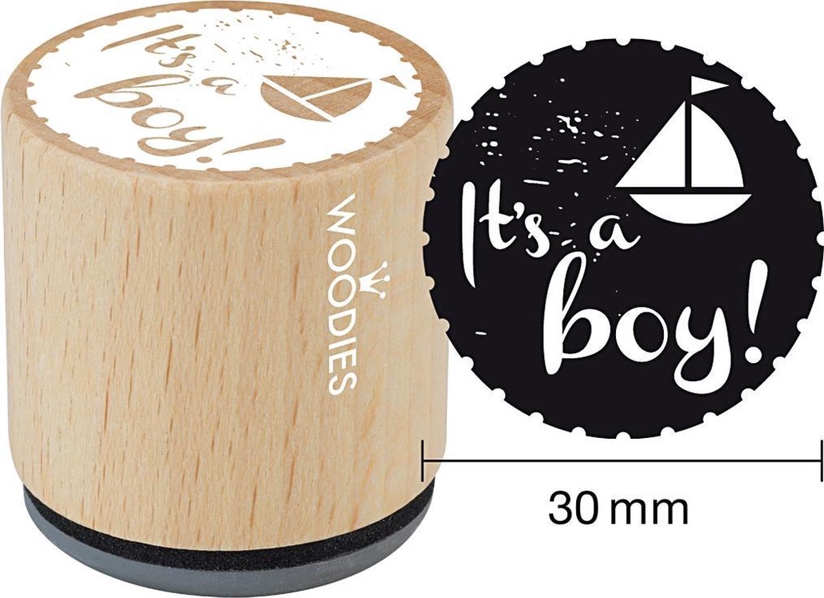 Woodies Stempel-Its a Boy-Stempelen-Kaarten maken-Scrapbook-Knutselen-Hobby-DIY-Stempels-Creative hobby