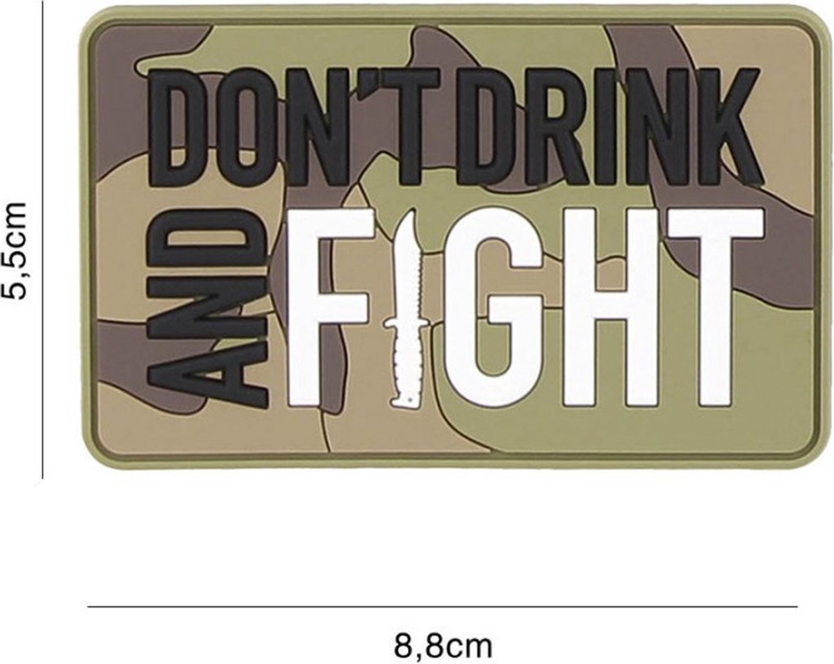 Embleem 3D PVC Dont Drink Woodland