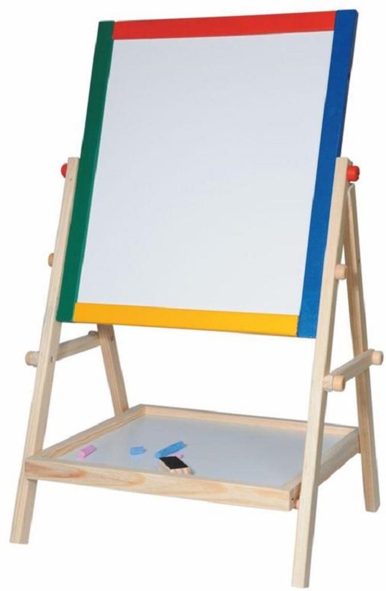 Houten schoolbord black and white board Woody