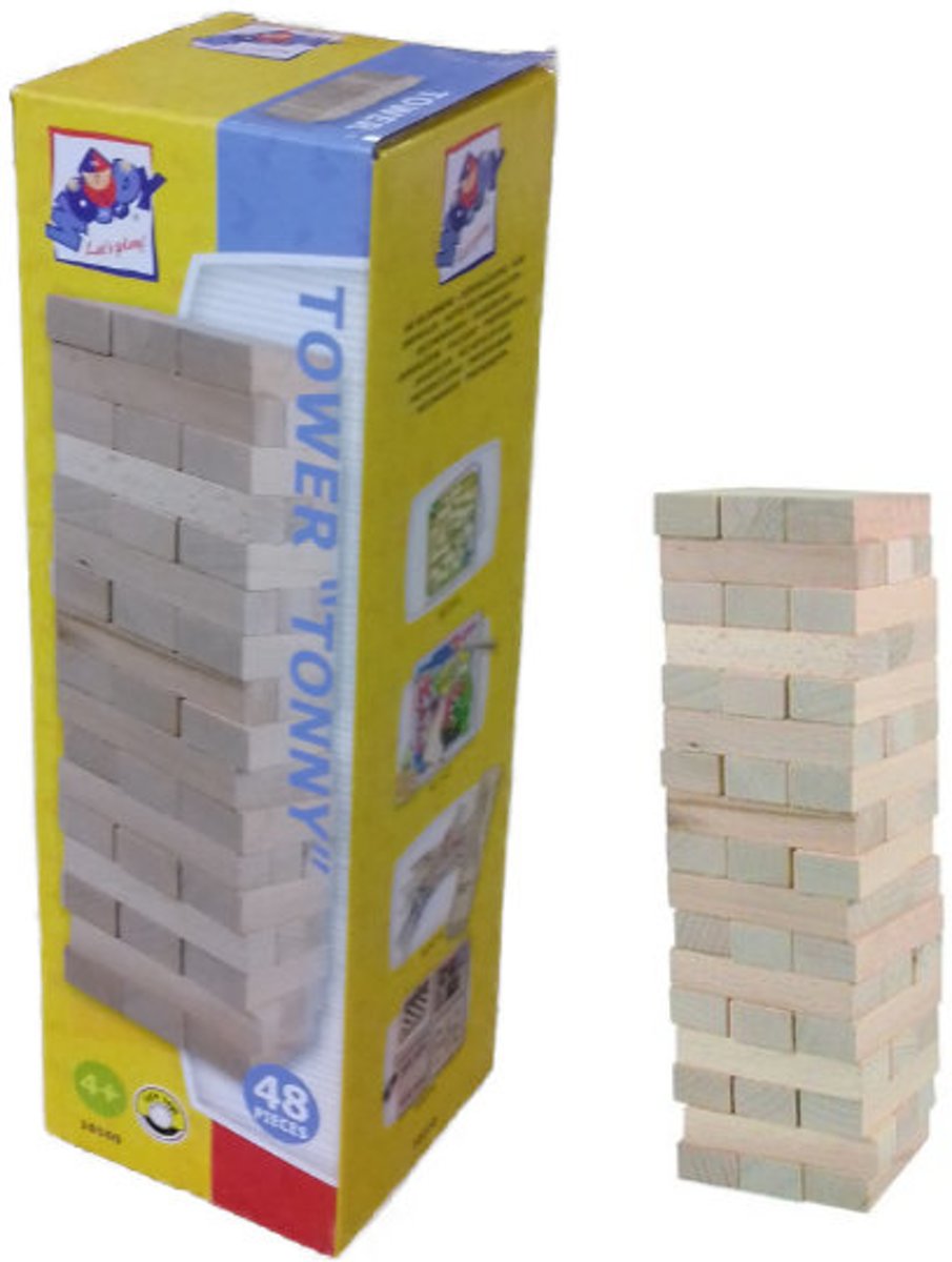 Stapeltoren hout 48 stukjes