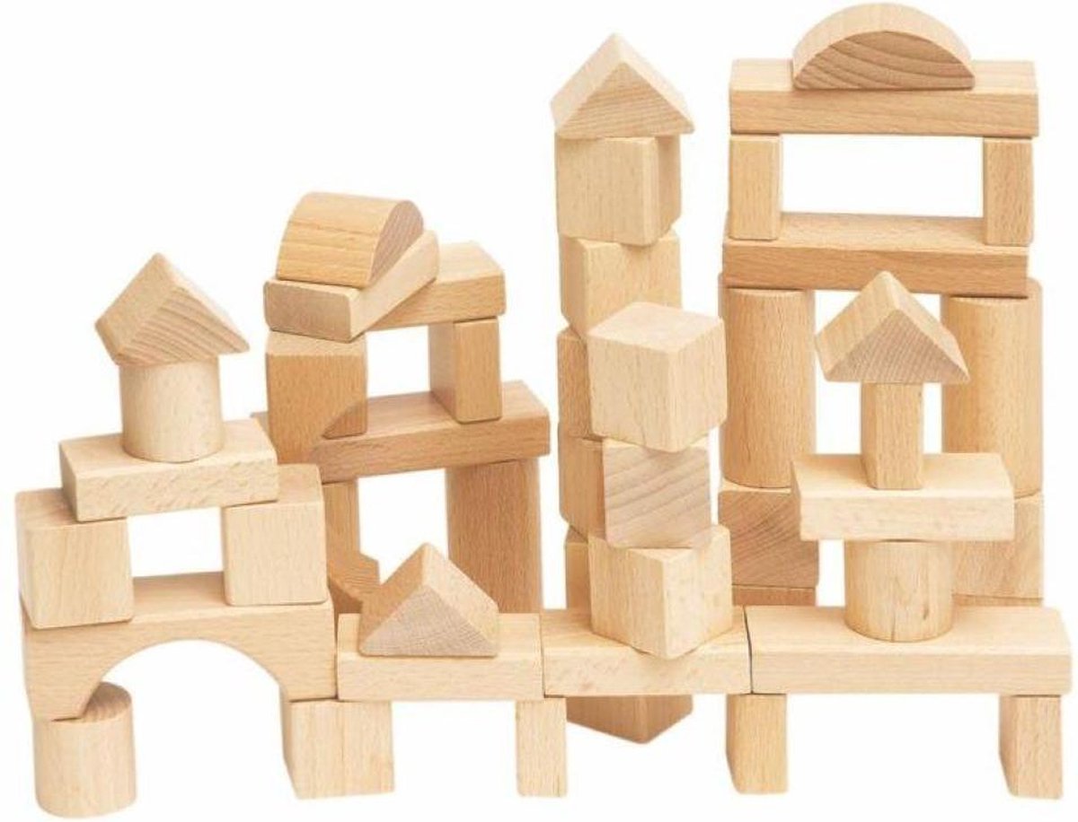 Woody 50 naturel bouw blokken
