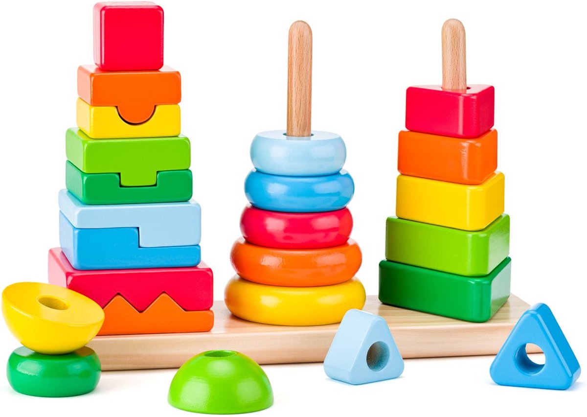 Woody stapel torens set