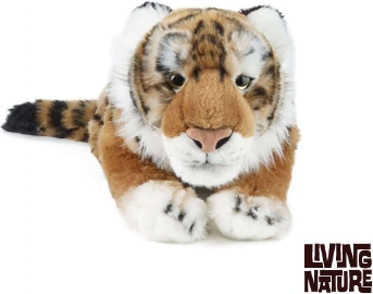 Knuffel Tijger, Living Nature 45 cm