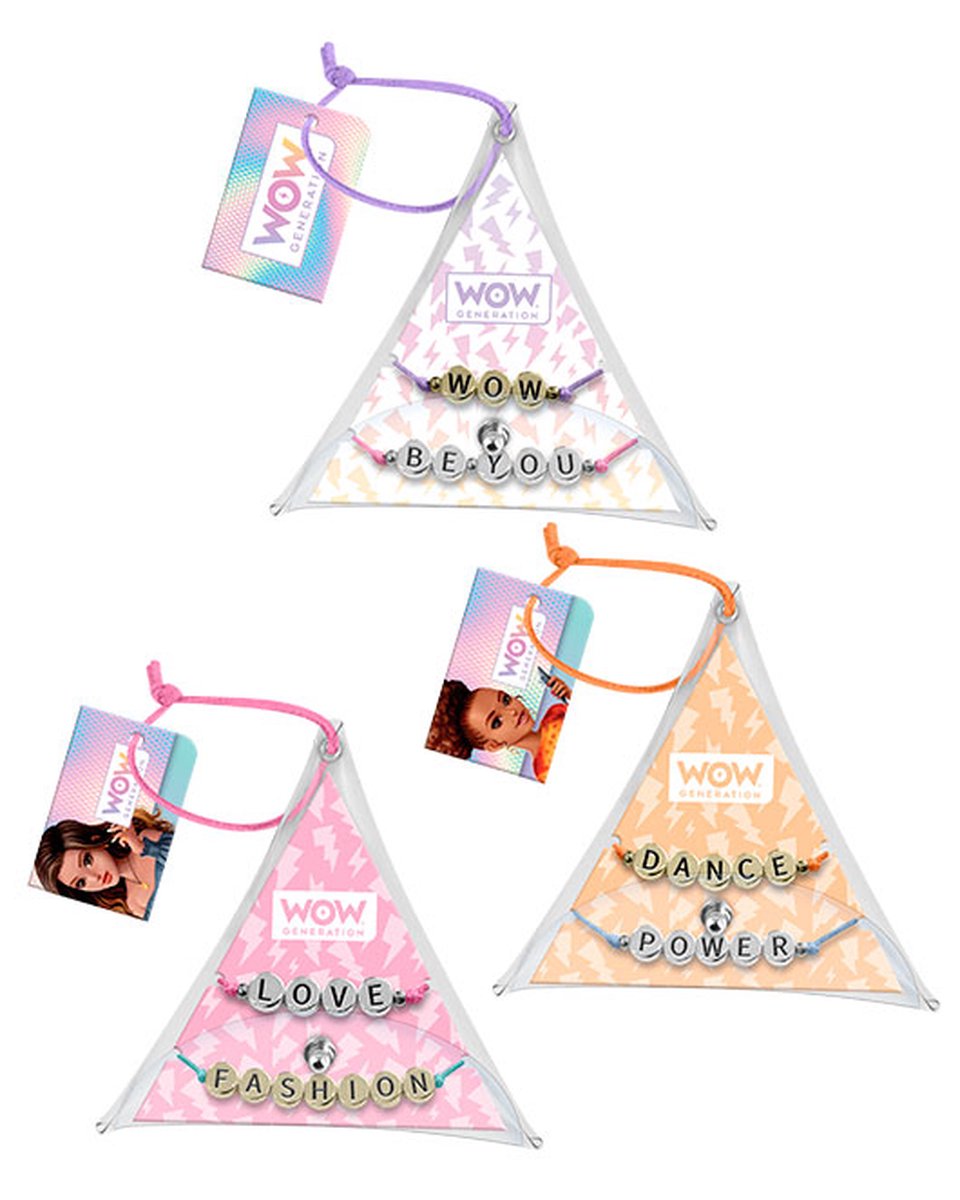 WOW Generation - Set van 2 boodschap armbanden