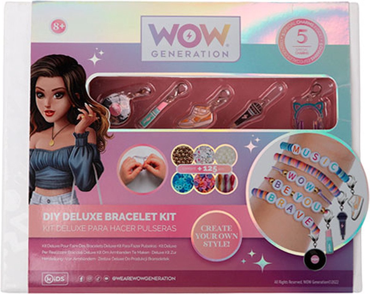 Wow Generation Deluxe DIY Armbanden Kit met 5 bedeltjes