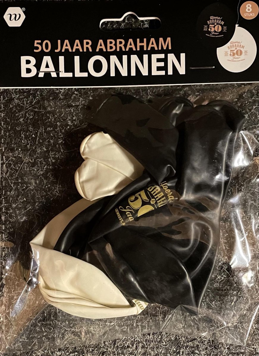 50 jaar Abraham decoratie set (6 items)